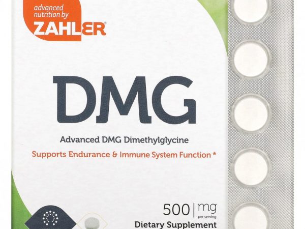Zahler, Advanced DMG, Dimethylglycine, 500 mg, 90 Chewable Tablets