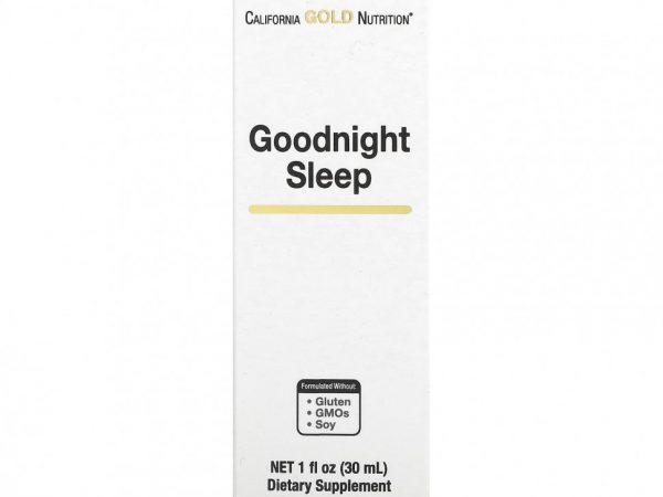 California Gold Nutrition, Goodnight Sleep, средство для спокойного сна, 30 мл (1 жидк. унция)