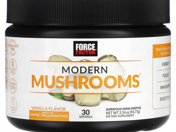 Force Factor, Modern Mushrooms, ваниль, 94,77 г (3,34 унции)