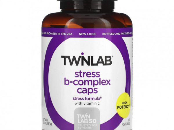 Twinlab, Stress B-Complex, капсулы, 100 капсул
