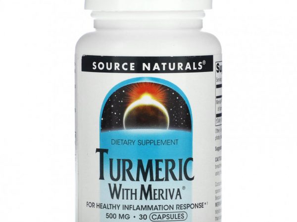 Source Naturals, Куркума с меривой, 500 мг, 30 капсул