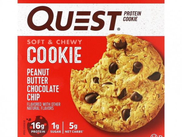 Quest Nutrition, Protein Cookie, арахисовая паста, 4 пакетика по 58 г (2,04 унции)