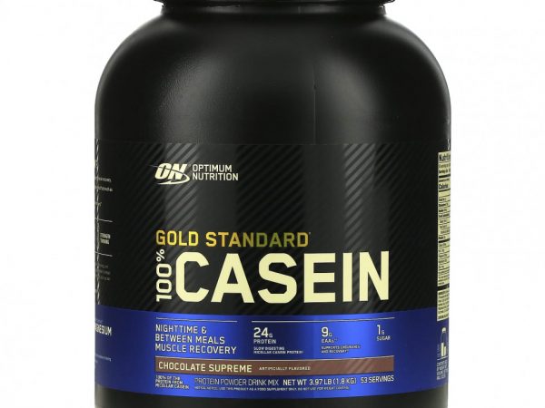 Optimum Nutrition, 100% казеин, Gold Standard, Chocolate Supreme, 1,8 кг (3,97 фунта)