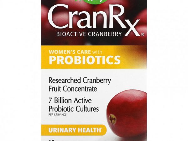 Nature's Way, CranRx, уход для женщин с пробиотиками, 60 капсул