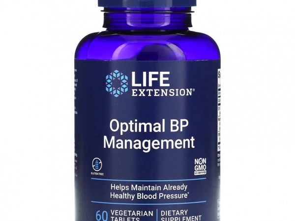Life Extension, Optimal BP Management, 60 вегетарианских таблеток