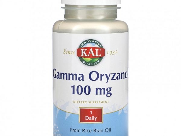 KAL, Gamma Oryzanol, 100 mg, 100 Tablets