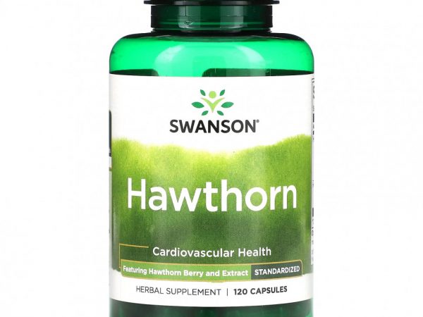 Swanson, Боярышник, стандартизированный, 120 капсул