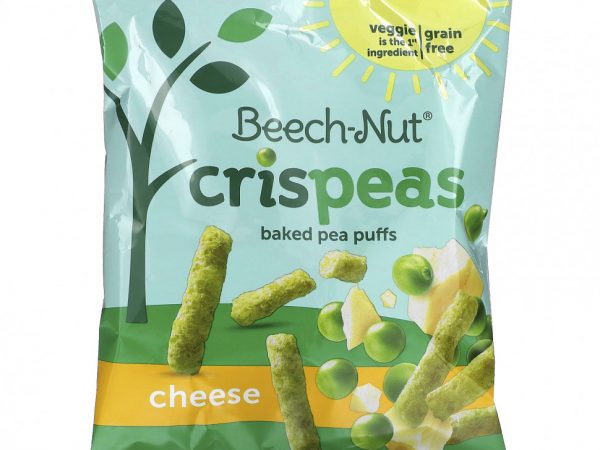 Beech-Nut, Crispeas, печеный горох, со вкусом сыра от 12 месяцев, 40 г (1,4 унции)