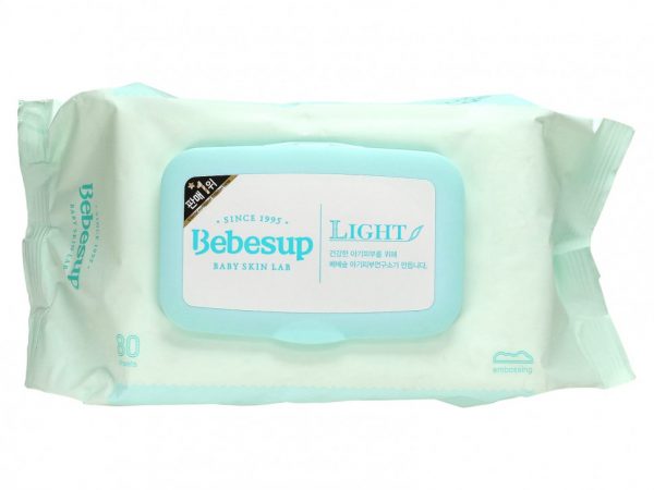 Bebesup, Baby Skin Lab, детские салфетки, легкие, 80 шт.