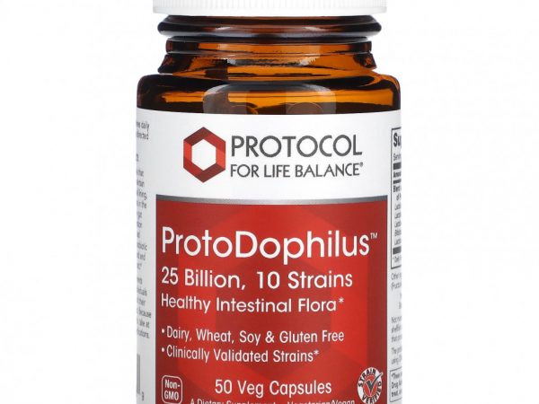 Protocol for Life Balance, ProtoDophilus, 25 млрд, 50 растительных капсул