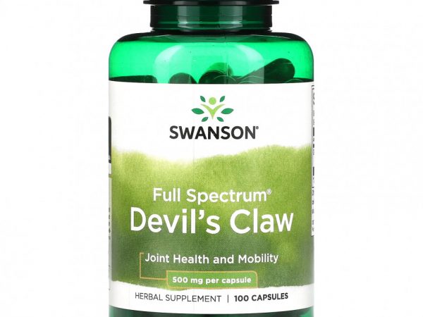 Swanson, Devil's Claw полного спектра, 500 мг, 100 капсул