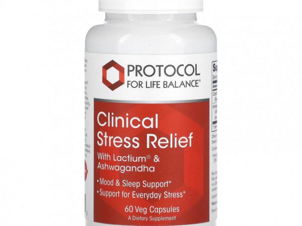 Protocol for Life Balance, Clinical Stress Relief, 60 растительных капсул