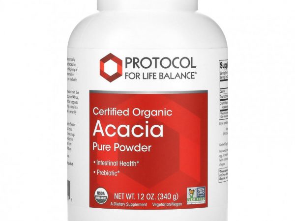 Protocol for Life Balance, Сертифицированный чистый порошок из органической акации, 340 г (12 унций)