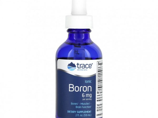 Trace Minerals ®, Ионный бор, 6 мг, 59 мл (2 жидк. Унции)