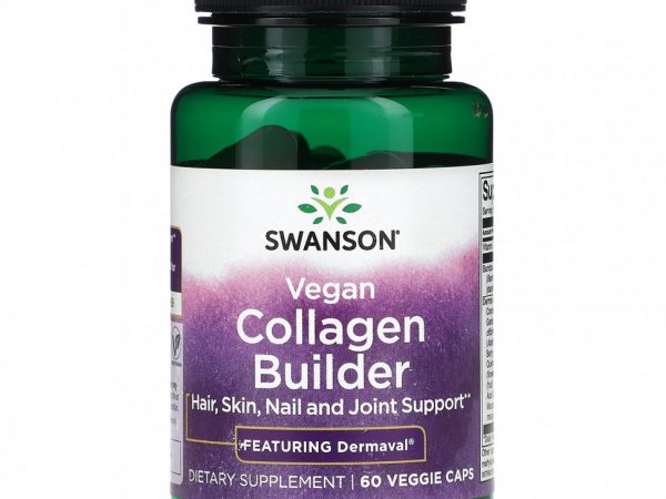 Swanson, Vegan Collagen Builder, 60 растительных капсул