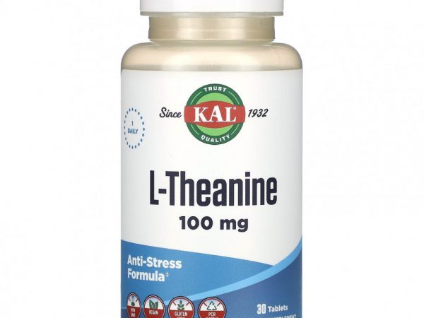 KAL, L-теанин, 100 мг, 30 таблеток