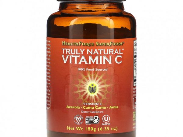 HealthForce Superfoods, По-настоящему натуральный витамин C, 180 г (6,35 унции)