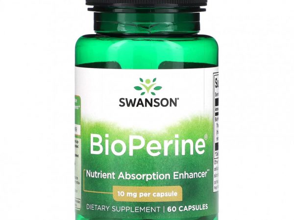 Swanson, BioPerine, 10 мг, 60 капсул