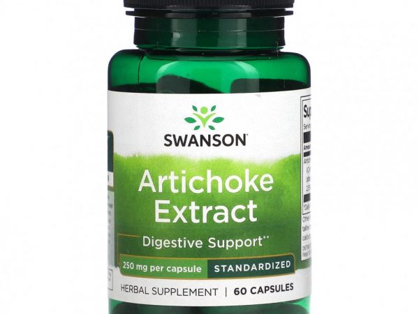 Swanson, Экстракт артишока, 250 мг, 60 капсул