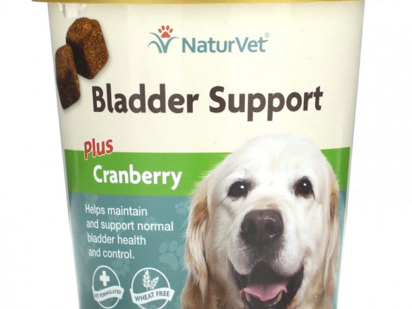 NaturVet, Bladder Support Plus Cranberry, для собак, 60 жевательных таблеток, 180 г (6,3 унции)