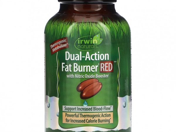 Irwin Naturals, Краситель двойного действия, сжигатель жира, 75 желатиновых капсул