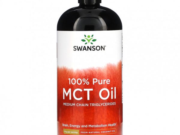 Swanson, 100% чистое масло среднецепочечных триглицеридов, 14 г, 946 мл (32 жидк. Унции)