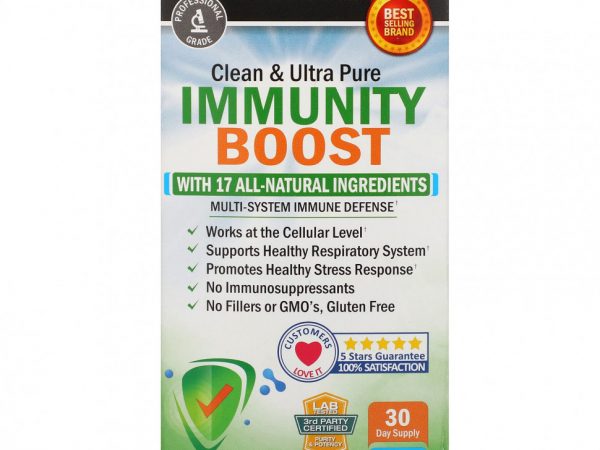 BioSchwartz, Clean & Immunity Boost, поддержка иммунитета, 90 капсул