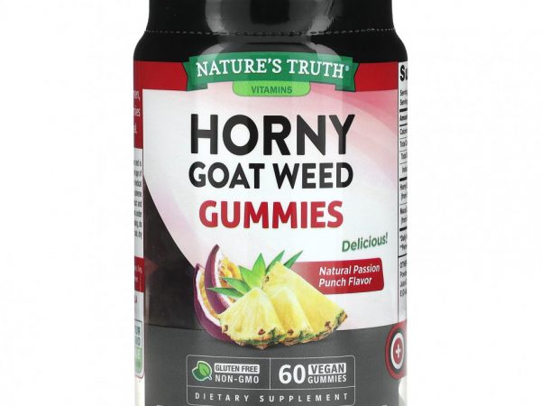 Nature's Truth, Horny Goat Weed, Passion Punch, 60 веганских жевательных таблеток