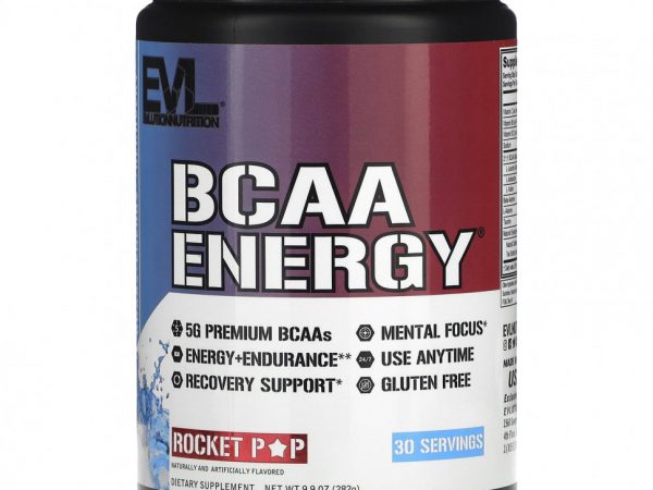 EVLution Nutrition, BCAA ENERGY, Rocket Pop, 282 г (9,9 унции)