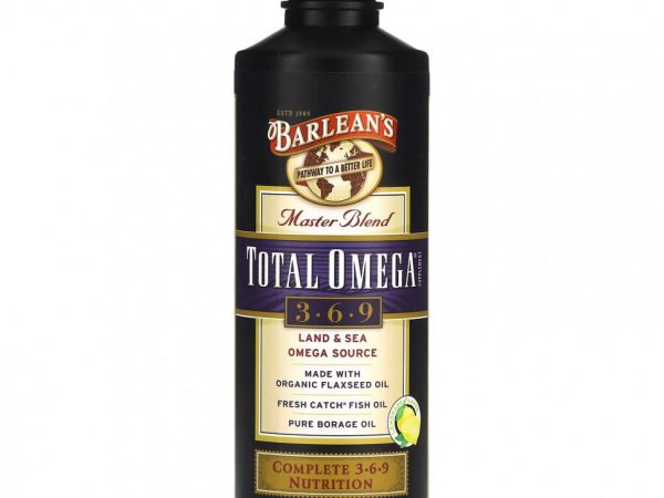 Barlean's, Master Blend, Total Omega Supplement 3,6,9, лимонад, 473 мл (16 жидк. Унций)