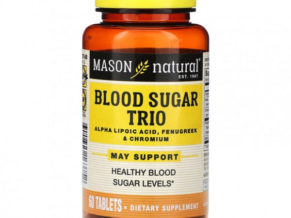 Mason Natural, Blood SugarTrio, 60 таблеток