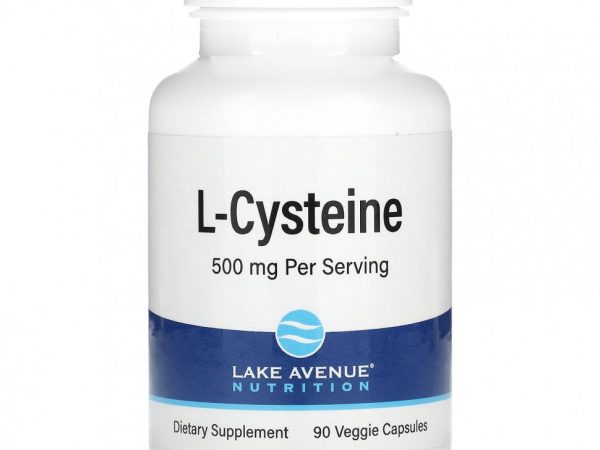 Lake Avenue Nutrition, L-цистеин, 500 мг, 90 растительных капсул