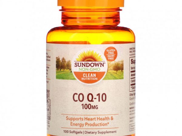 Sundown Naturals, Co Q-10, 100 мг, 100 мягких таблеток