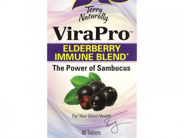 Terry Naturally, ViraPro, смесь для иммунитета из бузины, 60 таблеток