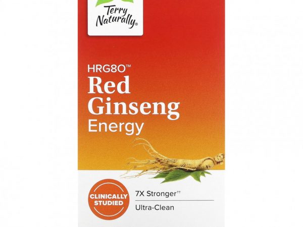 Terry Naturally, HRG80 Red Ginseng Energy, 30 капсул