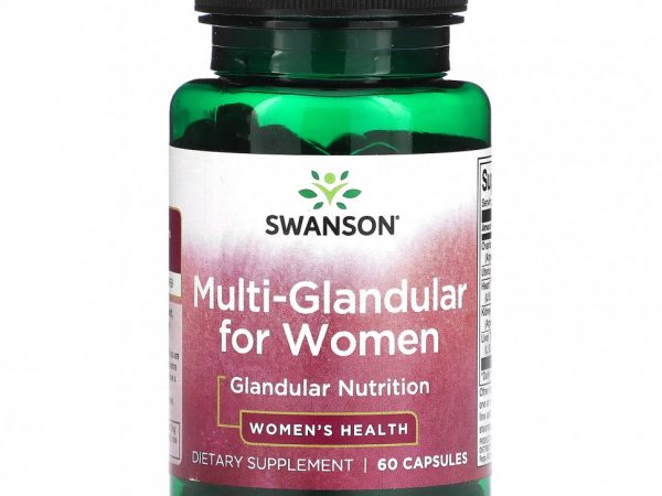 Swanson, Multi-Glandular для женщин, 60 капсул