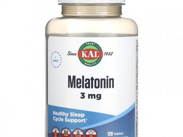 KAL, Malatonin, 3 mg, 120 Tablets
