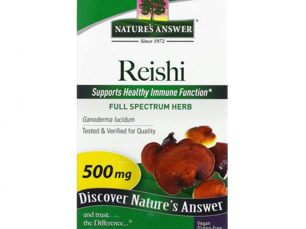 Nature's Answer, Рейши, 500 мг, 90 вегетарианских капсул