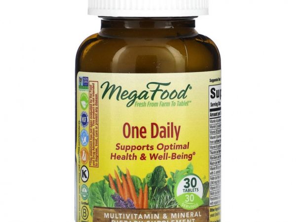 MegaFood, One Daily, витамины для приема один раз в день, 30 таблеток