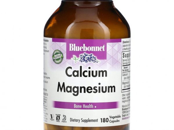 Bluebonnet Nutrition, кальций и магний, 180 капсул