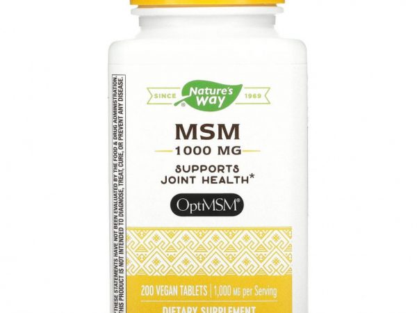 Nature's Way, МСМ, Pure OptiMSM, 1000 мг, 200 таблеток