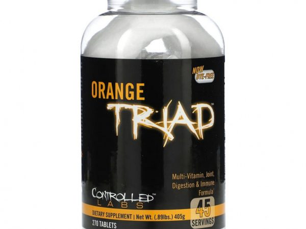 Controlled Labs, Orange Triad, поливитамин, формула для суставов, пищеварения и иммунитета, 270 таблеток