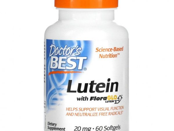 Doctor's Best, Лютеин с FloraGlo Lutein, 20 мг, 60 мягких таблеток