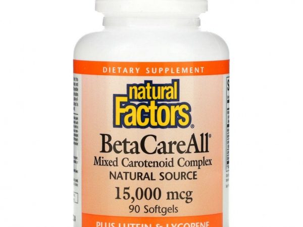 Natural Factors, BetaCareAll, 15 000 мкг, 90 капсул