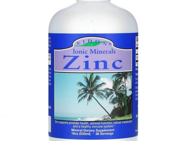 Eidon Mineral Supplements, цинк, 533 мл (18 унций)