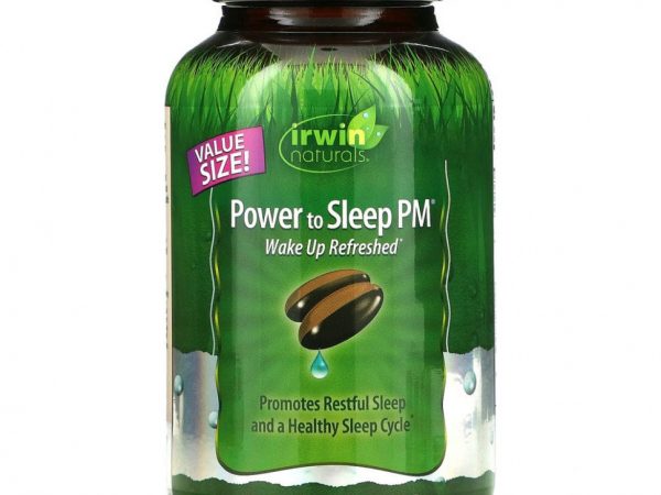 Irwin Naturals, Power to Sleep PM, 120 мягких желатиновых капсул с жидкостью