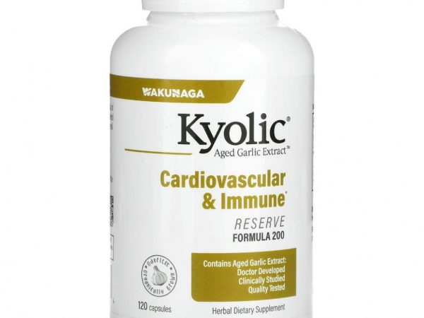 Kyolic, Aged Garlic Extract, экстракт выдержанного чеснока, повышенная сила действия, 120 капсул