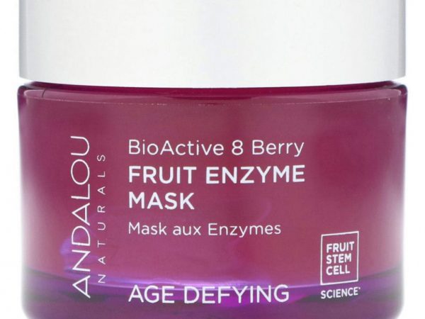 Andalou Naturals, Фруктовая ферментная маска, биоактивный комплекс 8 ягод, антивозрастная, 50 г (1,7 унции)