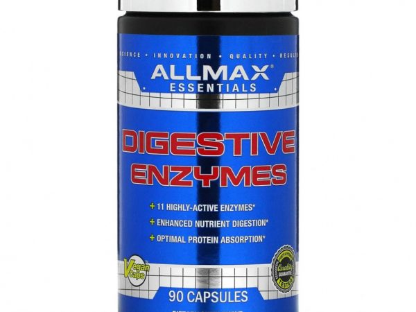 ALLMAX Nutrition, Пищеварительные ферменты + оптимизатор белка, 90 капсул