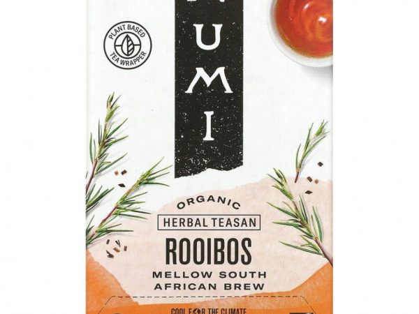 Numi Tea, Organic Herbal Teasan, ройбуш, без кофеина, 18 чайных пакетиков, 43,2 г (1,52 унции)